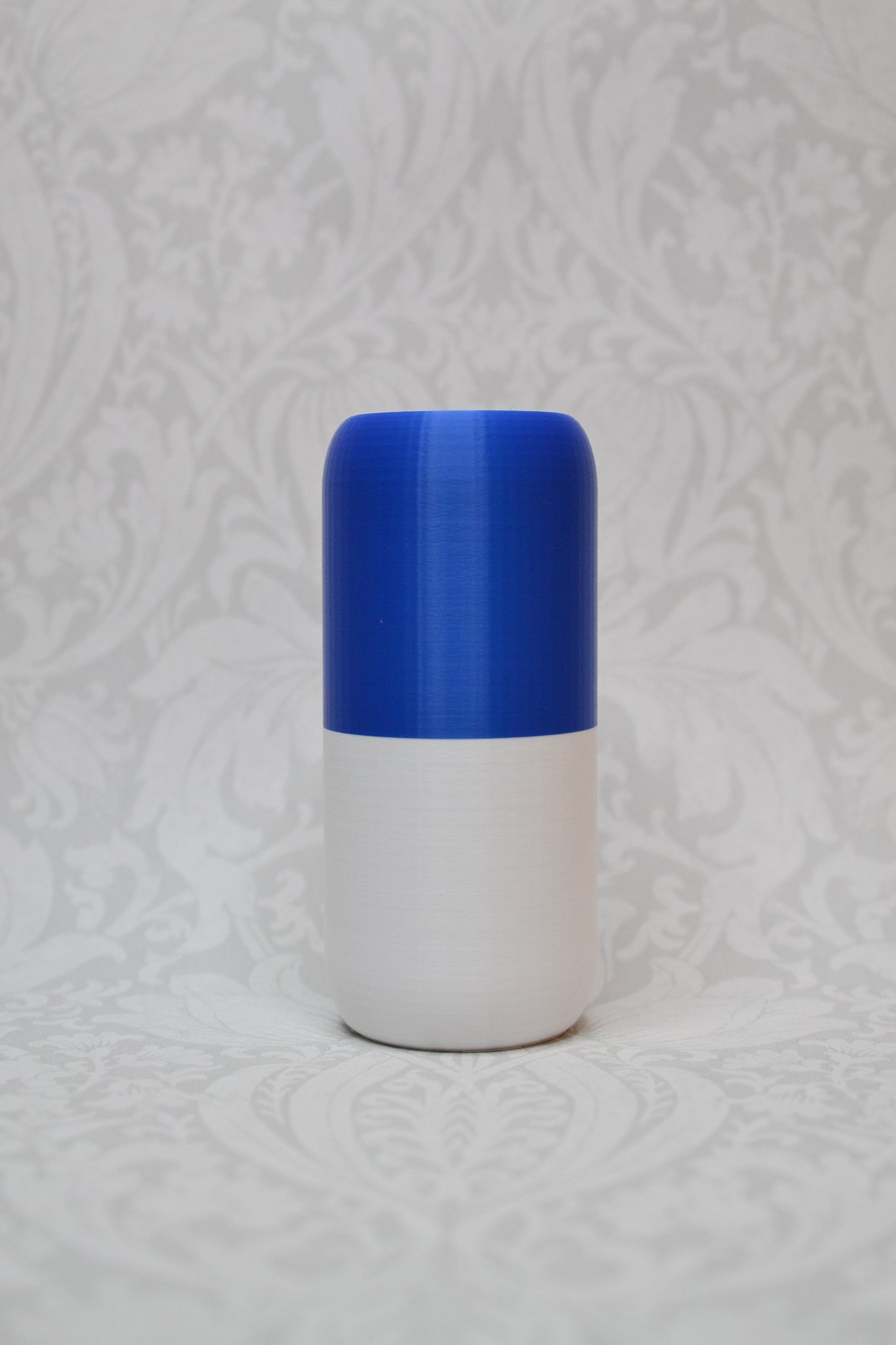 Sylinder - Blå og Hvit