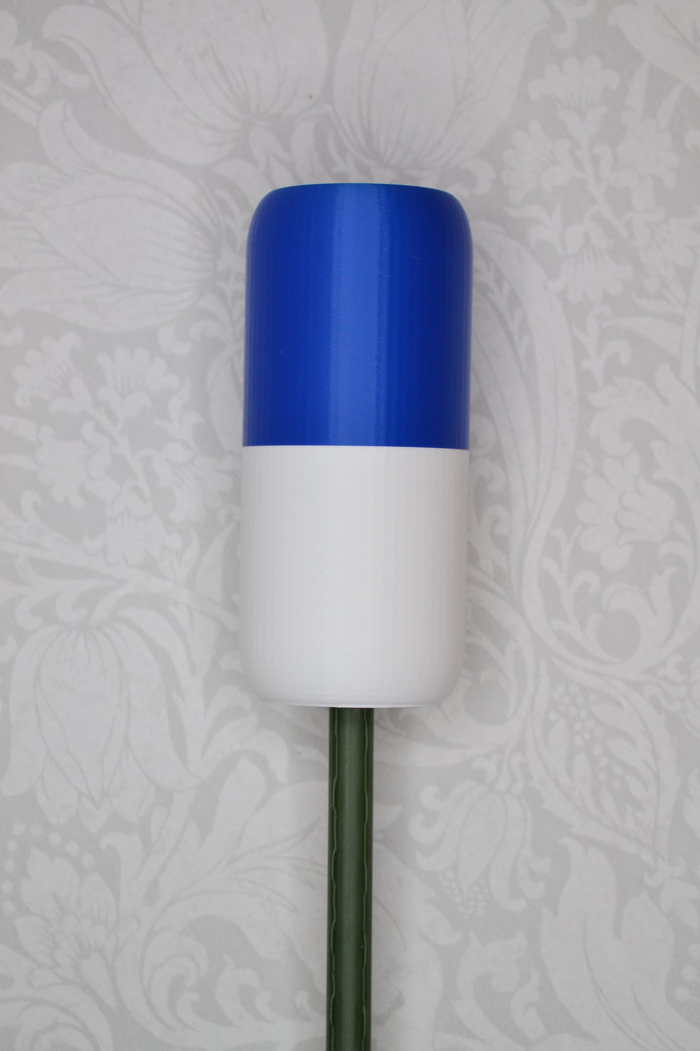 Sylinder - Blå og Hvit