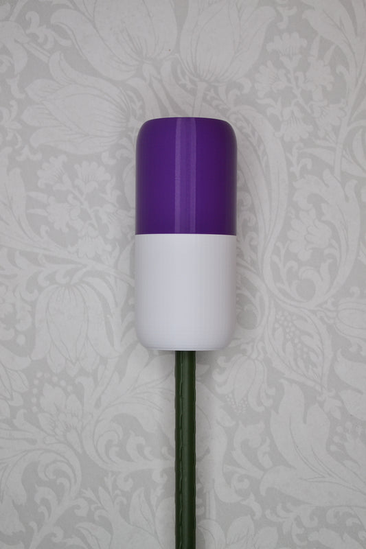Cylinder - Purple and White