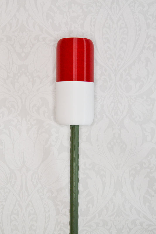 Sylinder - Rød og hvit