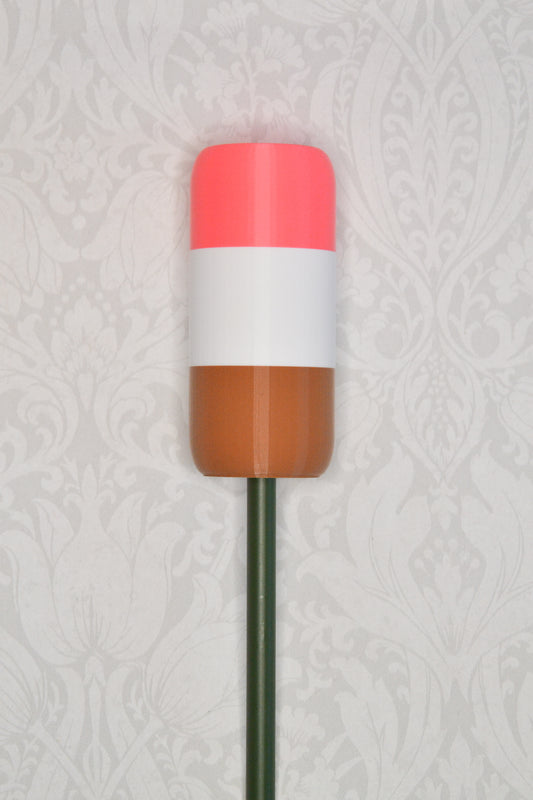 Sylinder - Rosa, Hvit og Brun